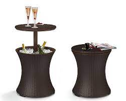 Cool Bar Patio Beverage Cooler Table