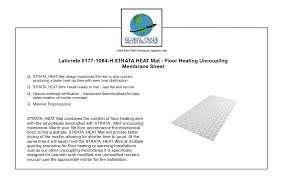 laticrete 0177 1084 h strata heat mat