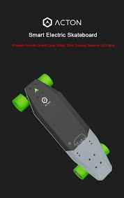Xiaomi Acton Smart Electric Skateboard Wireless Remote Control Omnidirectional Led Light Group 12km Endurance Grey Green