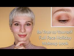 natural full face holiday makeup