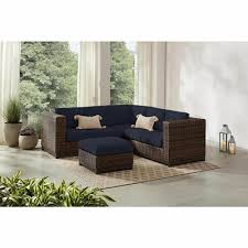 Brown Wicker Outdoor Sectional