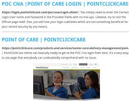 point of care cna charting iitsweb