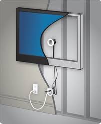 wall mount tv cords