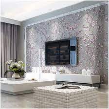 grey wallpaper ideas for living room ...