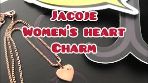 heart charm franco chain