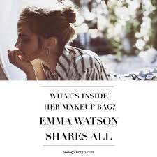 wow what s in emma watson s makeup bag