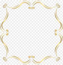 gold border clipart png photo 46107