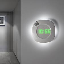 smart sensor wall clock with led