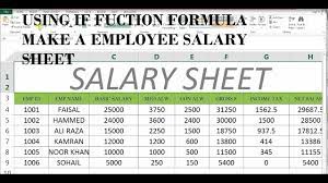make salary sheet in ms excel 43