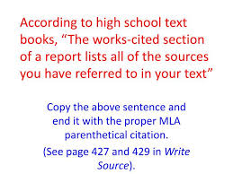 Ppt Copy The Above Sentence And End It With The Proper Mla