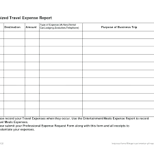 Travel Expense Form Template Reimbursement Report Credit Card Pay