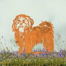 Rustic Shih Tzu Silhouette Black