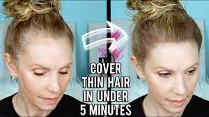 cover receding hairline at home with