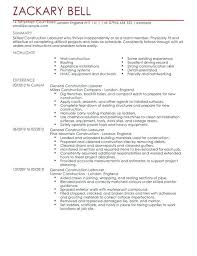 Construction Resume Example Construction Resume Examples