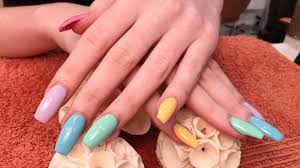 rainbow nails hollywood nails