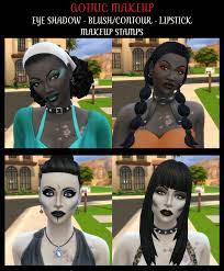 mod the sims gothic makeup for edgy sims