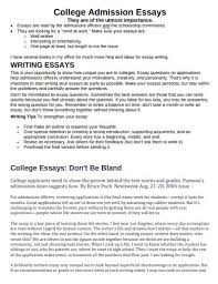 college essay templates exles