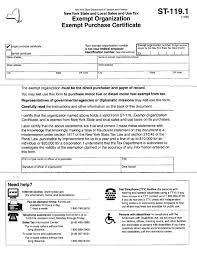 Form St 119 1 Download Printable Pdf New York State And