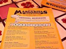 margaritas restaurant menu picture of