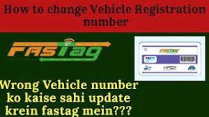 change vehicle registration number