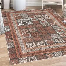 vine decorative rug colorful curly