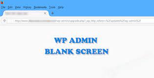 fix the wordpress admin blank screen