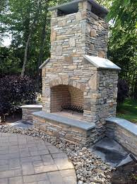 Outdoor Masonry Fireplace 48 Inch