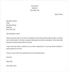 Two Week Notice Letter 33 Two Weeks Notice Letter Templates Pdf Doc