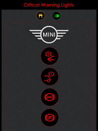 warning lights for mini cooper on the