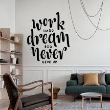 Work Hard Wall Sticker Quotes Wall Art