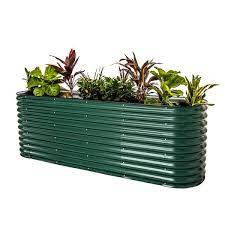 Green Metal Raised Garden Bed Kit