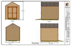 8x10 Gable Shed Plans