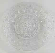 Vintage Clear Glass Dinner Plate 10