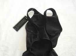 Jaked Womens Donna Comp Suit Open Back Kneesuit Blk Size 20