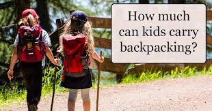 kids carry hiking and backng