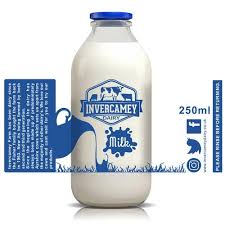 Milk Bottle Branding Label