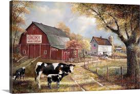 Memories On The Farm Wall Art Canvas