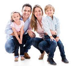 Happy Family With 2 Kids gambar png
