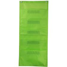 File Folder Storage Lime Pocket Chart