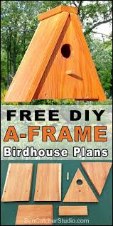 Free A Frame Bird House Plans Diy