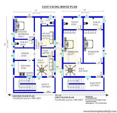 22x40 East Facing Vastu House Plan
