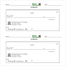 Free Blank Check Template Cheque Pdf Checks Presentation Reflexapp