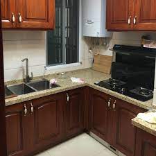 But, while oak kitchen cabinets are durable, they are not indestructible. L Shaped Unfinished Oak Solid Wood Door Cleaning Kitchen Cabinets Buy Oak Kitchen Cabinets Unfinished Oak Kitchen Cabinet Cleaning Oak Kitchen Cabinets Product On Alibaba Com