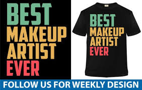 makeup artist trending t shirt design
