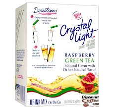 Raspberry Green Tea Crystal Light On The Go Drink Mix Sugar Free Discountcoffee Com