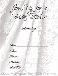 Printable Bridal Shower Invitations Print Your Own Wedding