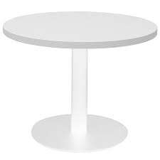 Stacey Round Coffee Table White Disc