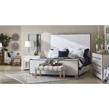 modern farmhouse white queen bed