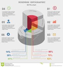 Business Infographic 3d Pie Chart Layout For Your Options