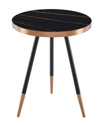 black ceramic end table by vig furniture